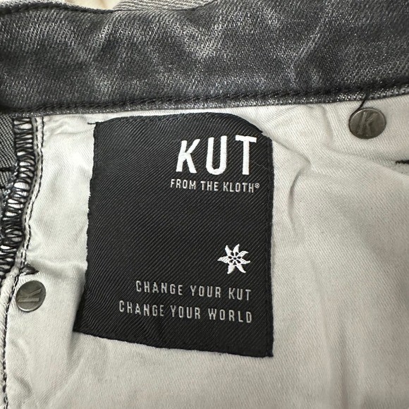 KUT from the Kloth Connie Ankle‎ Skinny Distressed Gray Wash Jeans Size 2 - Picture 11 of 13